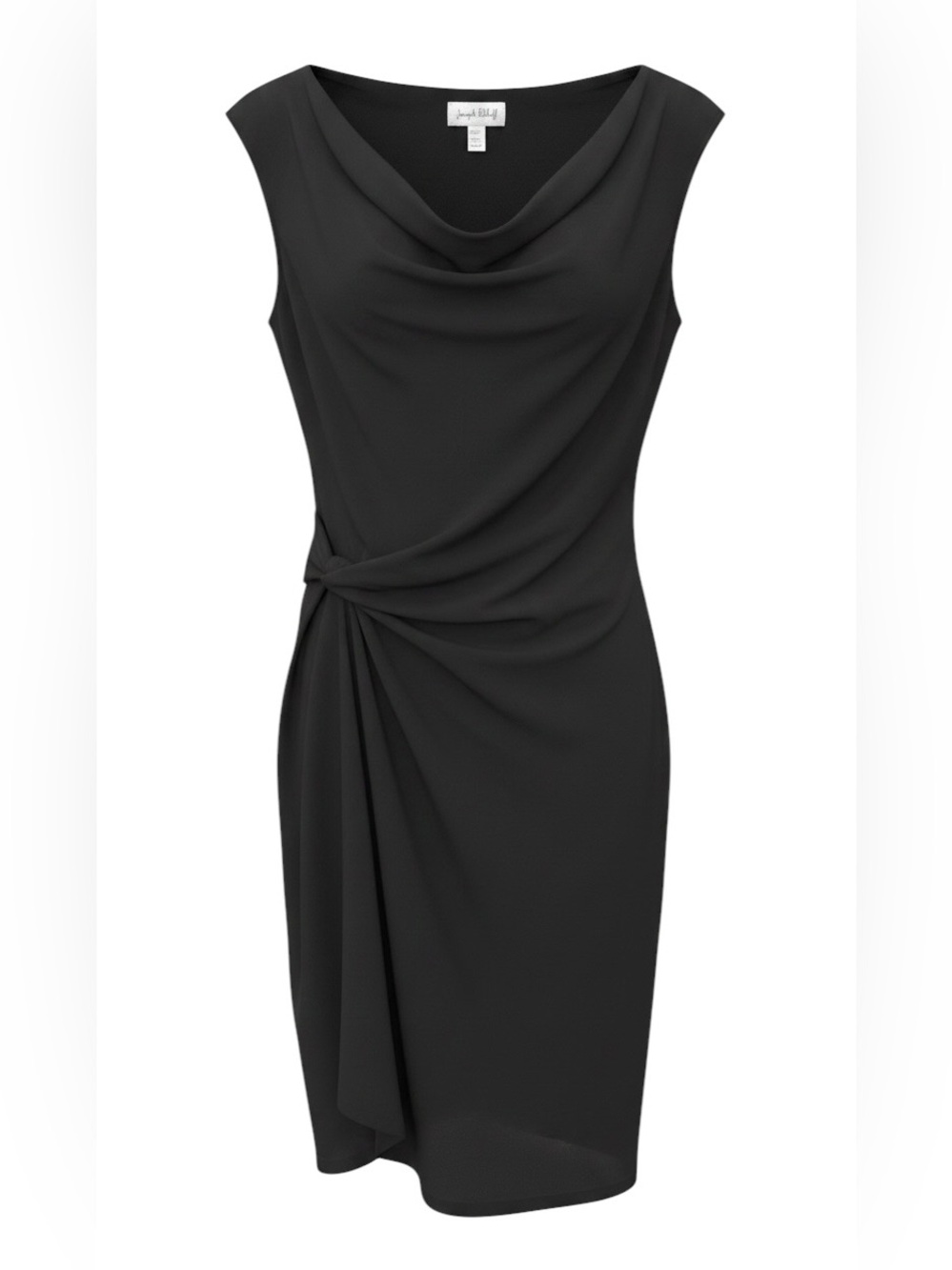 Stunning elegant. 
Joseph Ribkoff Navy Cowl Neck Midi Dress